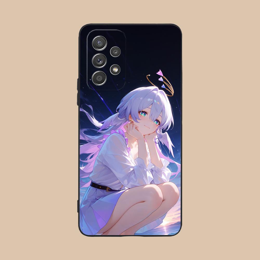 HSR Robin Матовый ТПУ Чехол для Мобильного Телефона для Samsung Galaxy A56 55 54 53 52 51 36 35 34 23 16 15 5G Цветная Крышка