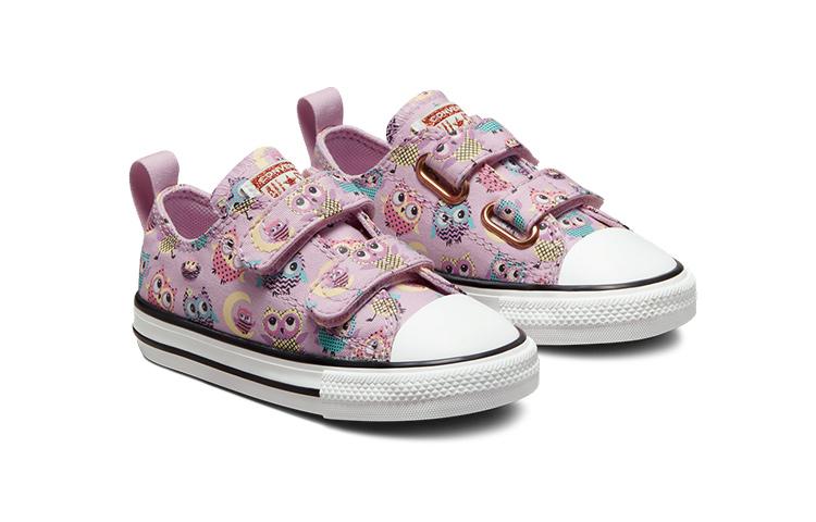 Converse Низкие детские и малышовые туфли Фиолетовые для младенцев и малышей A03191C