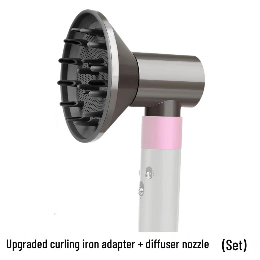 Совместимые насадки для Dyson: Плойка, Щетка для предварительной укладки, Диффузор, Разглаживающая щетка, Насадка для завивки