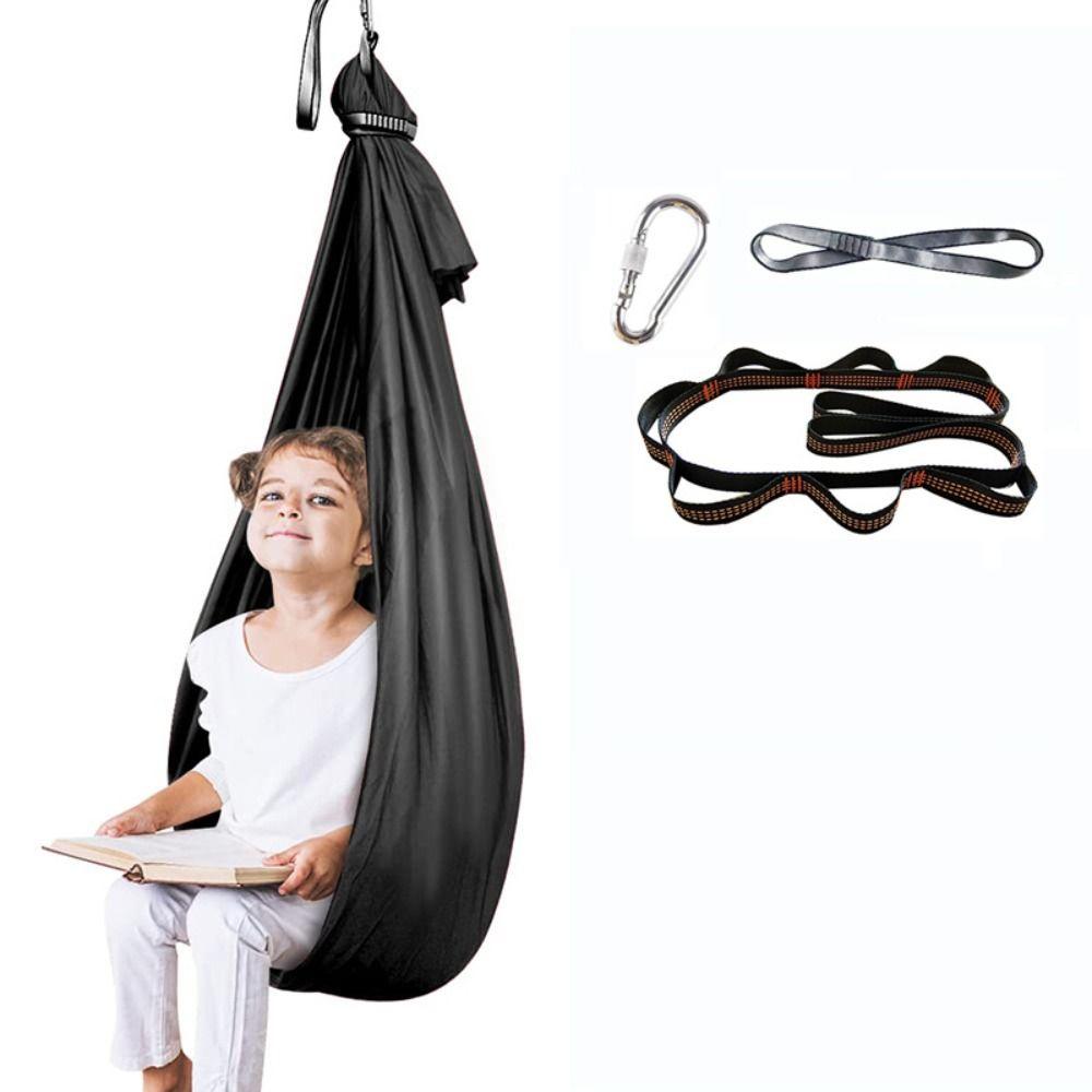 Multicolour Children Aerial Hammock Elastic Air Swing Chair Toy Yoga Fitness Tool  Indoor
