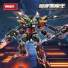 Building Block Mecha Series Deformation Fighter Mecha Model Small Particles Children Building Block Boy Assembly Robot