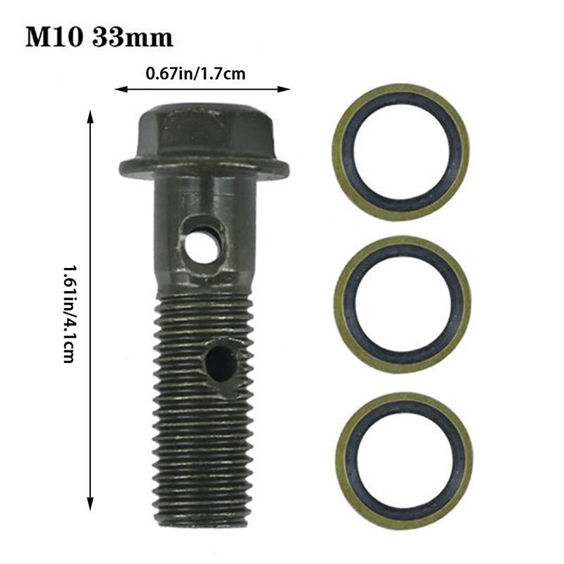 M8/M10x1.25 Универсальный Тормозной Главный Цилиндр Мотоцикла Масляный Шланг Болт-Штуцер Винт