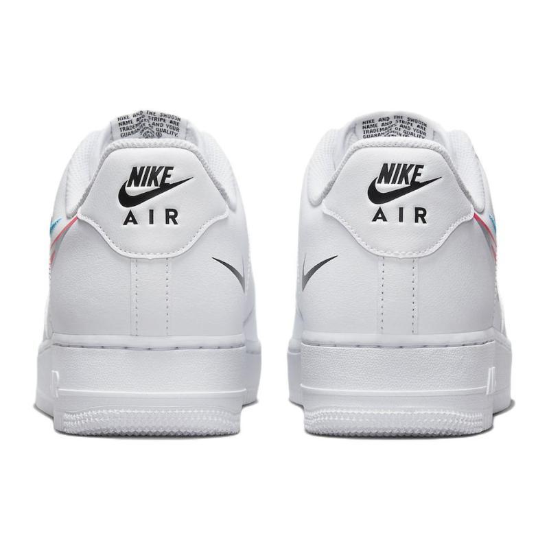 Nike Air Force 1 Low '07 Quadruple Swoosh White Navy Crimson Sneakers FJ4226-100