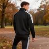 adidas Классическая спортивная куртка с тремя полосками, удобная, повседневная, с воротником-стойкой, унисекс, TR30JR2CS-BW