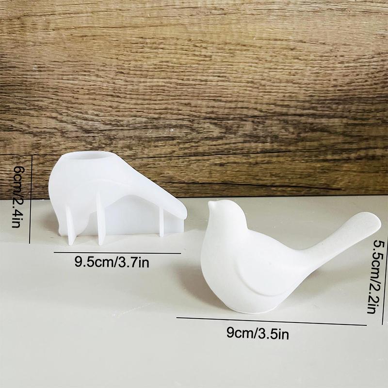 Силиконовые формы для птиц, 3D-форма для заливки птиц из смолы и бетона, Уникальная форма для литья животных из эпоксидной смолы