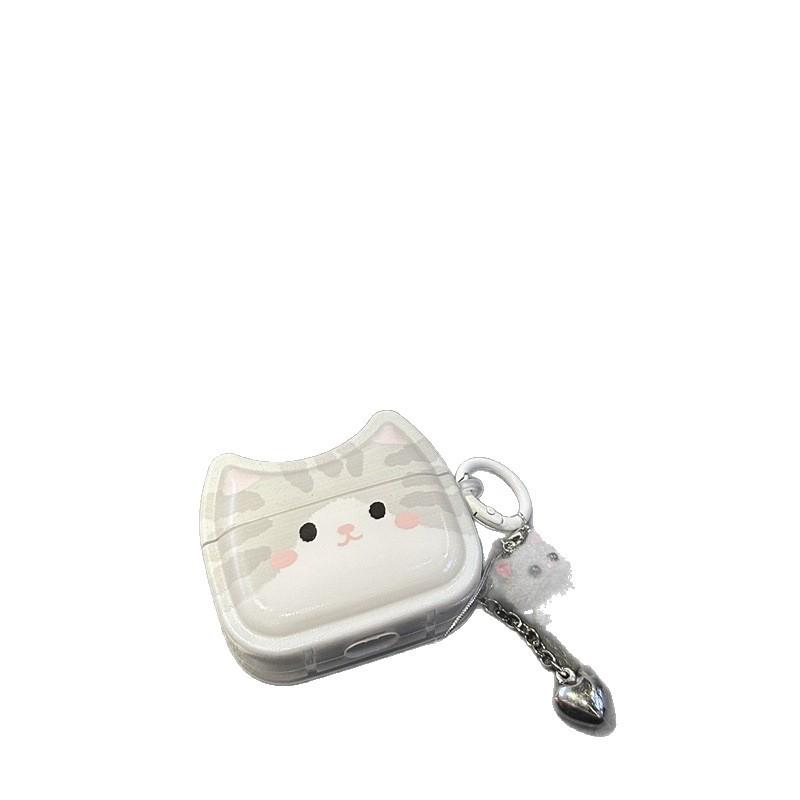 Is Korean cute gray kitten suitable for Apple AirPods 1 earphone case Pro1/1 generation earphone case