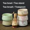 Набор для японского чая матча из 4 предметов, бамбуковый венчик, ложка, керамическая чаша для матча, традиционные инструменты для приготовления чая ручной работы для дома, подарок на день рождения