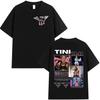 Рэпер TINI TINI 2025 Графическая футболка Мужская Женская Ретро Высококачественная Модная футболка Модные Свободные Хлопковые футболки Уличная одежда