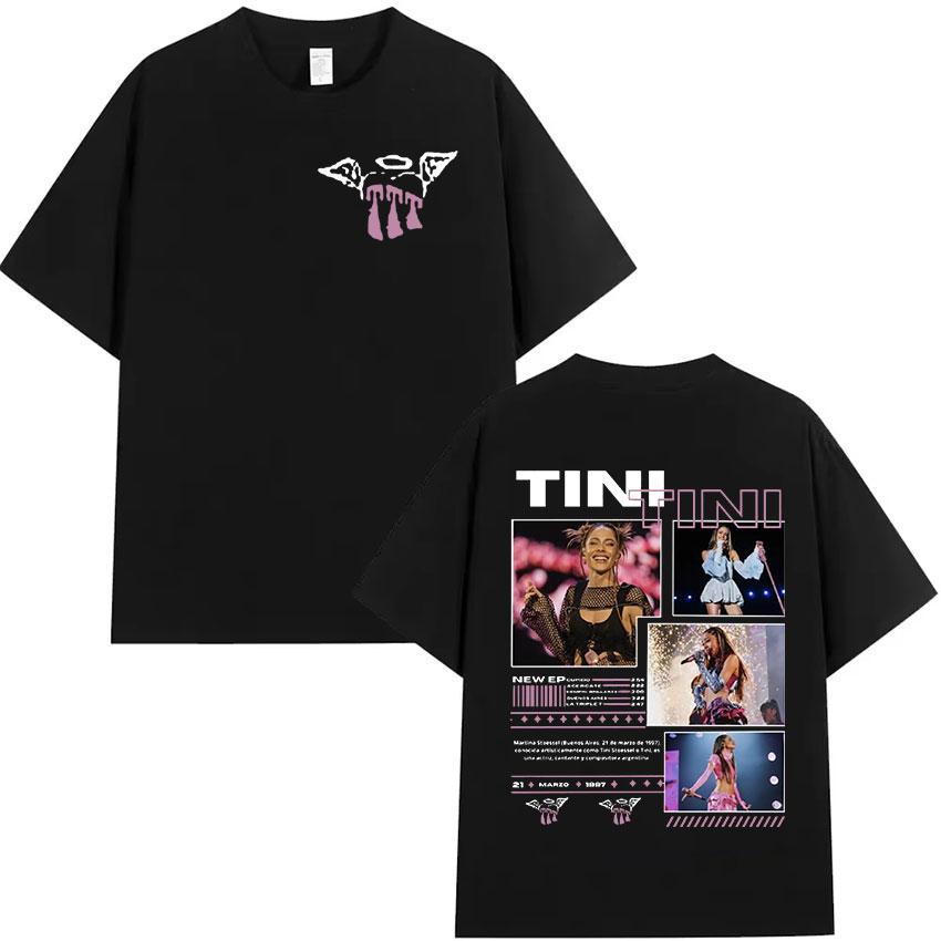 Rapper TINI TINI 2025 Graphic T Shirt Unisex Women Retro High Quality Fashion Tshirt Aesthetic Oversized Cotton Tshirts Streetwear