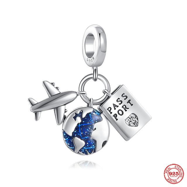 Новые ювелирные изделия из стерлингового серебра 925 пробы, подвеска для дома, пара, кулон, книга, бусина, подходит для женщин, оригинальный браслет, подарок