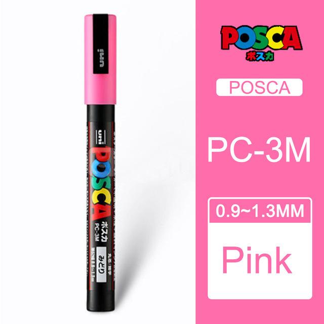 Маркер-краска Uni POSCA, 39 цветов PC-5M/44 PC-3M/36 PC-1M, Акриловые маркеры для рисования по камню, граффити, Художественные принадлежности