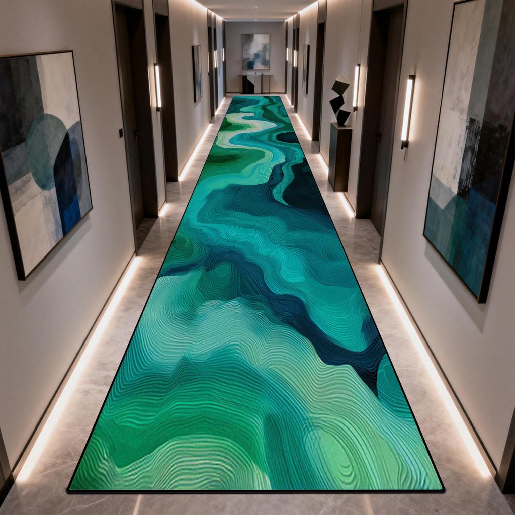 Modern Abstraction Hallway Carpet High-End Kitchen Rug Living Room Runner Rug Easy Cleaning Bedroom Floor Mat Home Decoration
