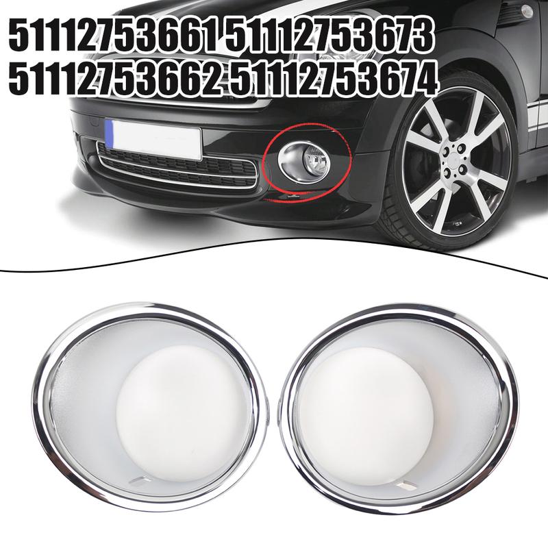 Car Bumper Cover Fog Lamp Frame Car Accessories Upgrade Wear-Resistant Design Anti-Corrosion Feature For Mini Cooper R57