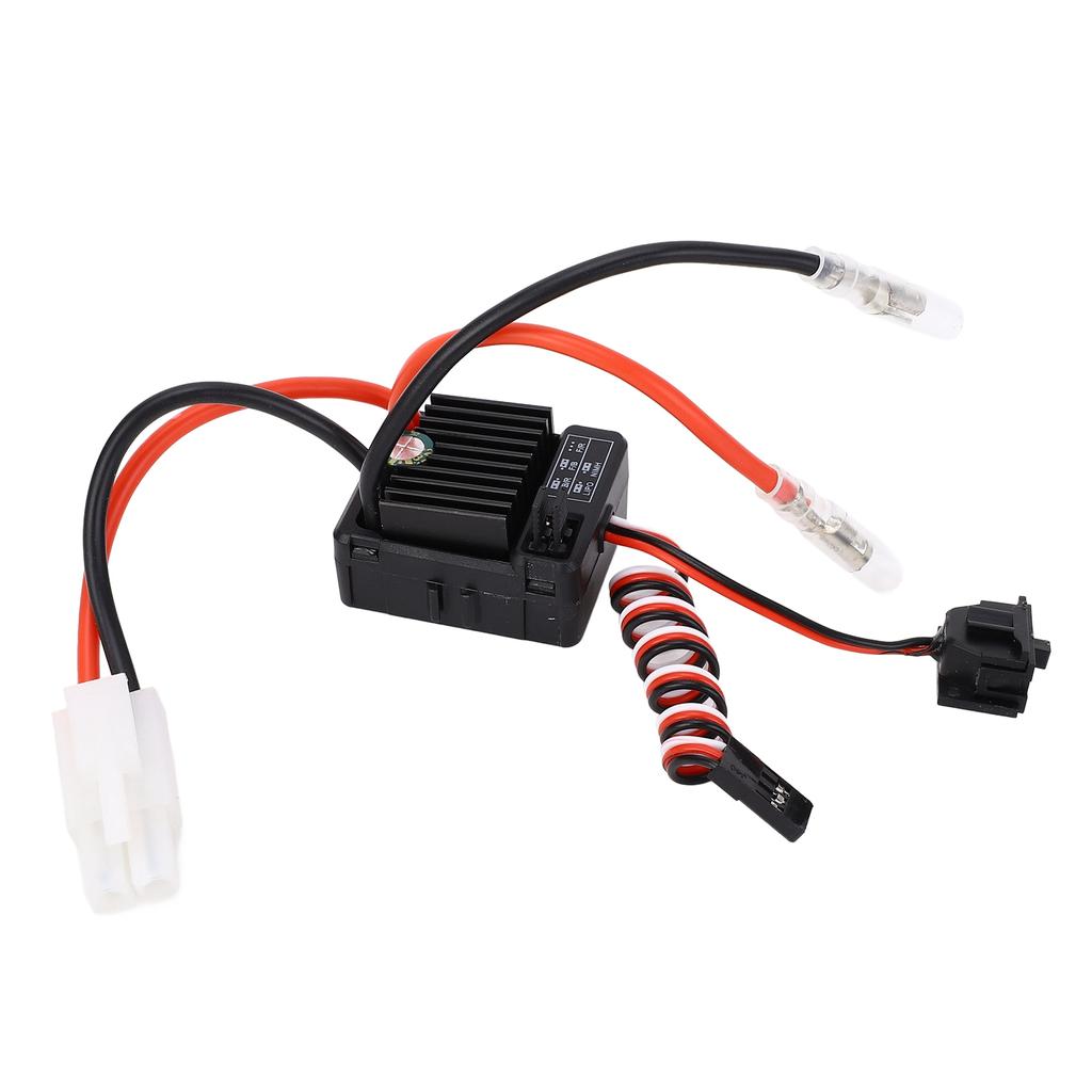 60A Brushed ESC Waterproof Dustproof Electronic Speed Controller for 110 RC Cars Boats