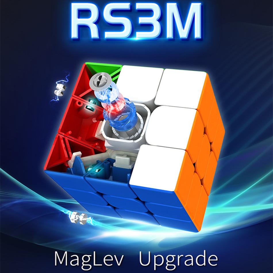 Moyu Maglev Upgrade Rs3M 3x3x3 Магнитный кубик 3*3 Кубо Магико Профессиональный магический кубик Rs3 M Головоломка Кубик Рубика для скорости Для детей