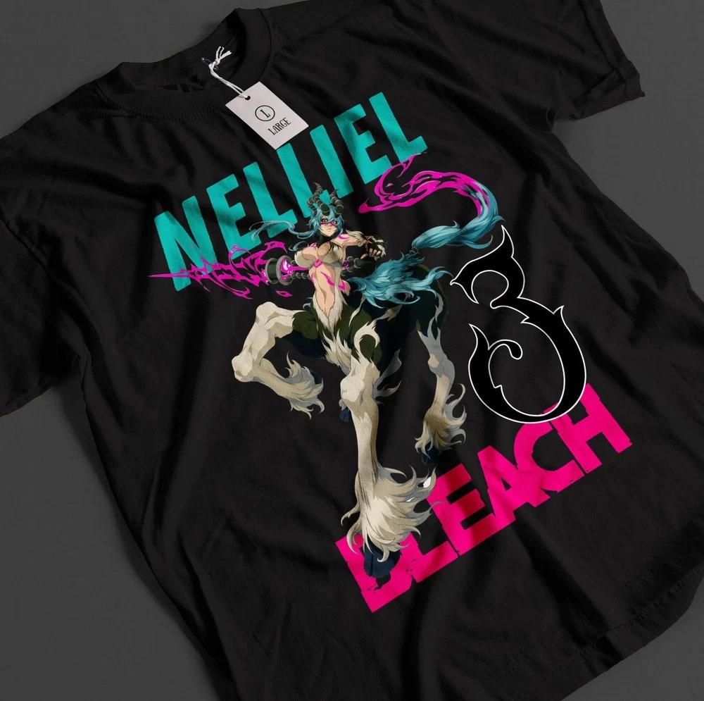 Bleach Anime Shirt Nelliel Tshirt Ichigo Bankai TShirt Aizen Zaraki Unisex Tee