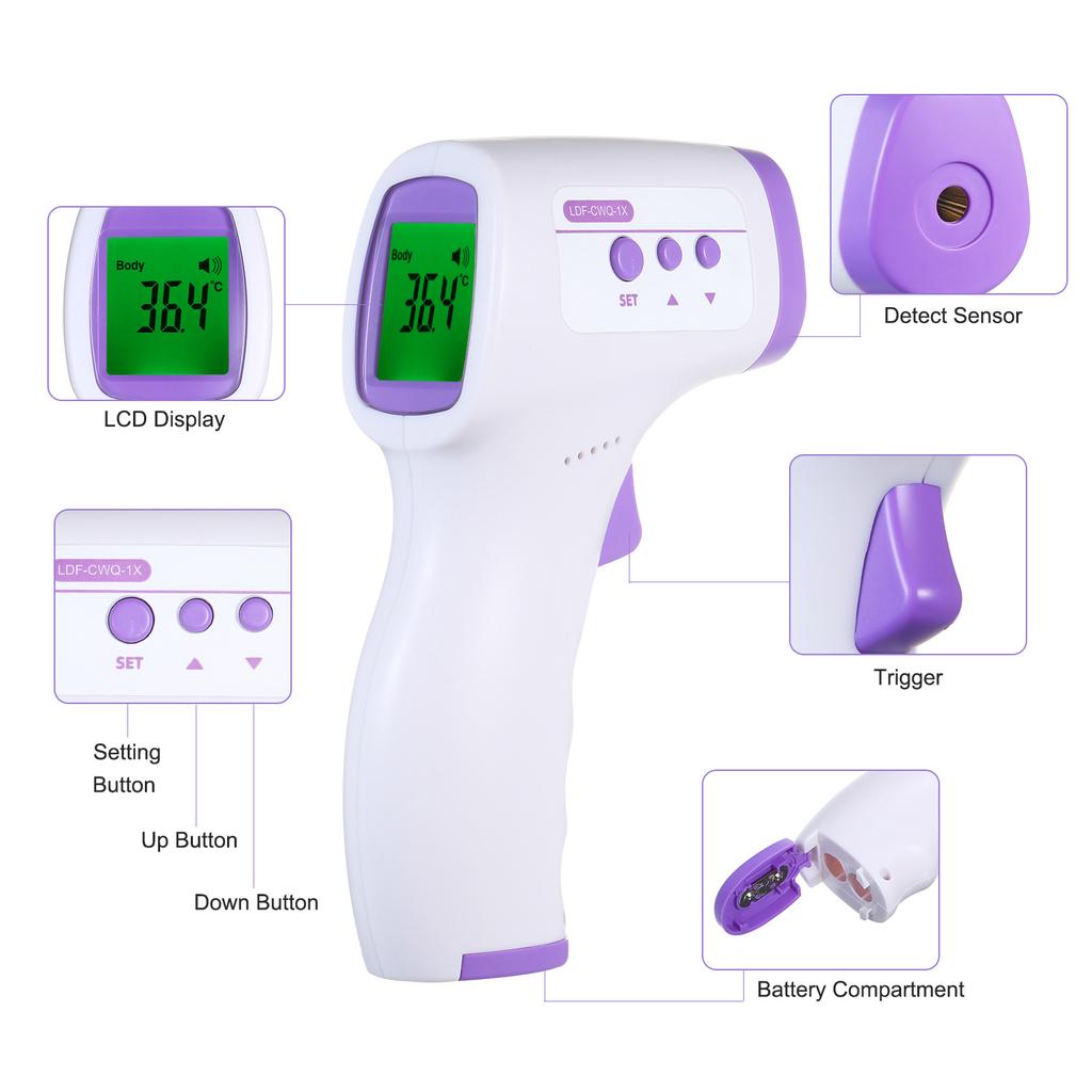 Бесконтактный цифровой инфракрасный термометр для измерения температуры лба для детей и детей