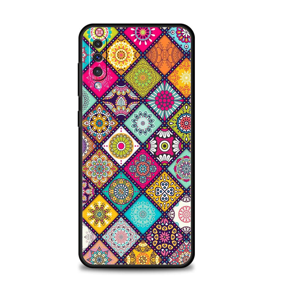 Phone Coque Mandala Flower Totem For Samsung Galaxy A70 Note 20 Ultra 10 A20e A20s A30 A50 A40 A10s A10 A42 5G Style Covers