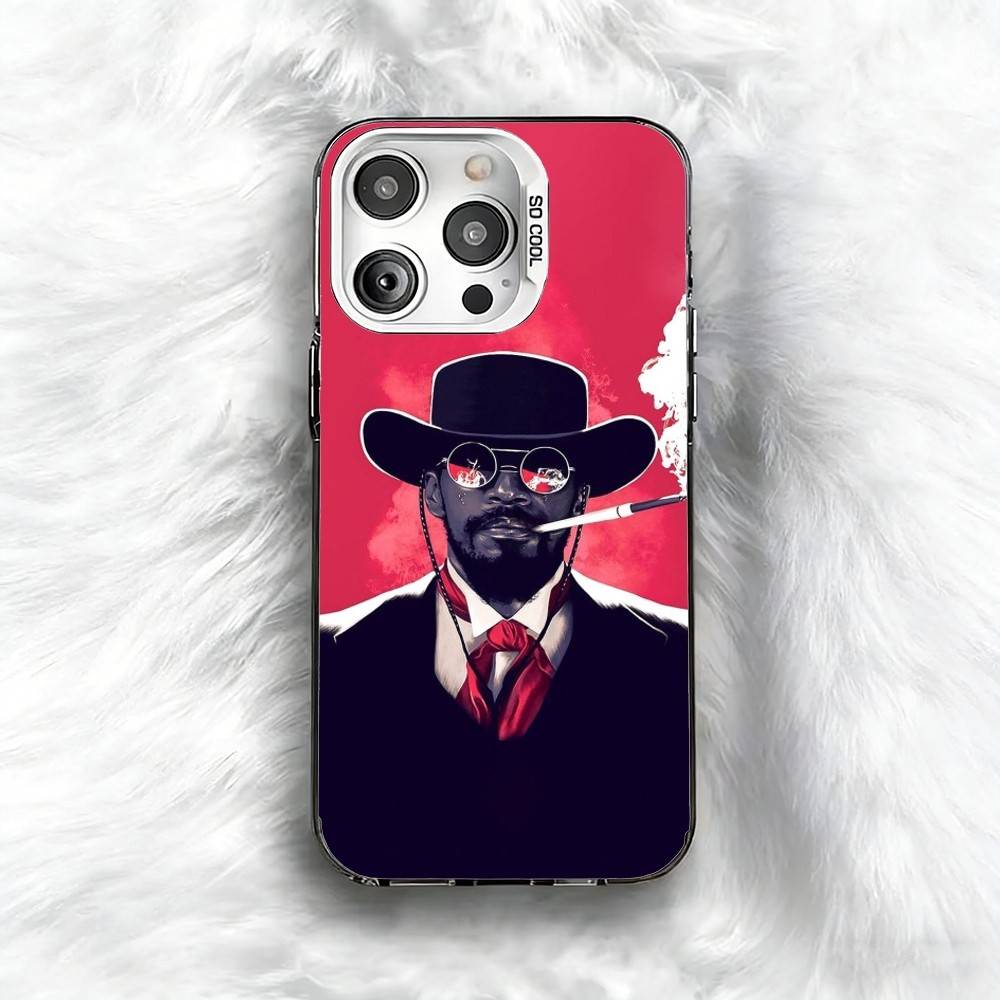 Печатный чехол для телефона D-Django для iPhone 16 17 15 14 12 13 Pro Max Черный цвет Ударопрочный чехол