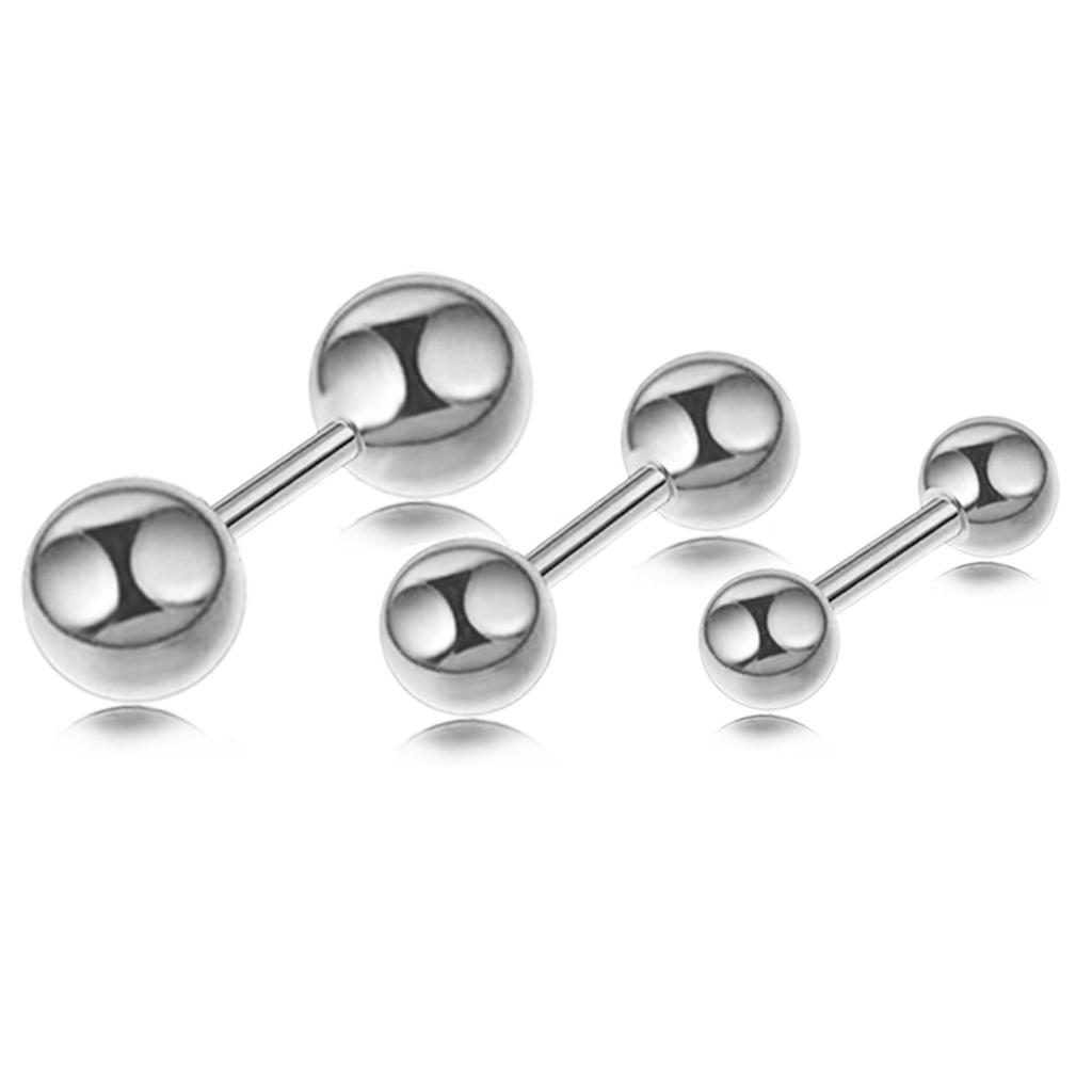 Ювелирные изделия для тела, титановая сталь, 1 пара, маленький шарик для пирсинга, унисекс, винты для ушной кости, медицинские серьги-гвоздики, маленькие серьги для ногтей, губ, ручная работа