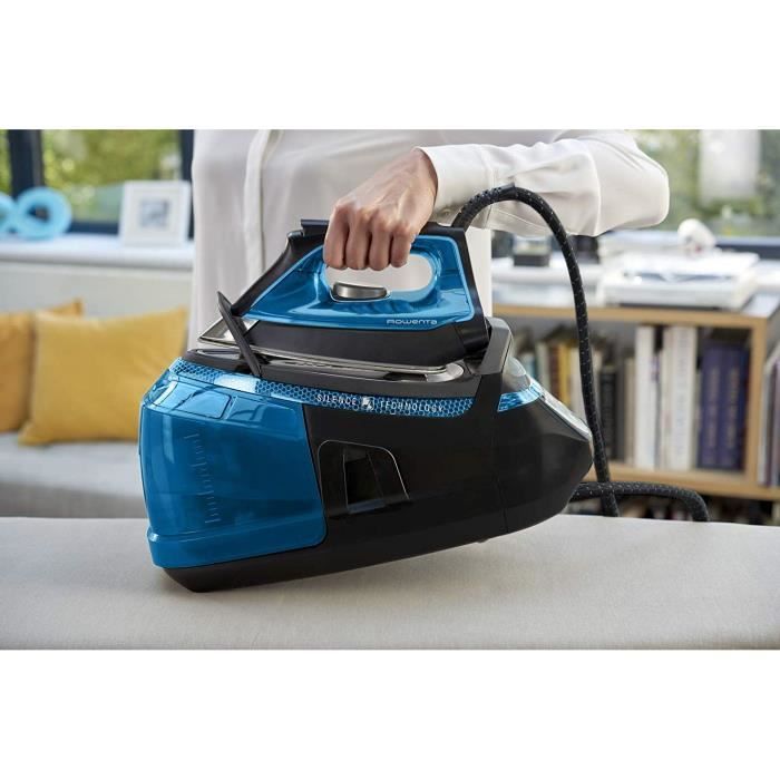 Rowenta dg9222f0 centrale vapeur silence steam 2800w noir/bleu