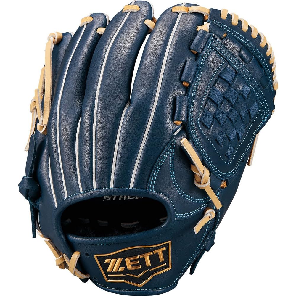 ZETT Youth Softball Zero One for Pitchers and Brown Size BJGB71530F Glove, Stage, Infielders, Navy/P (2932), L,