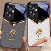 V-образный чехол для телефона из закаленного стекла черного цвета для Oppo A79 5G 58 78 74 60 4G Reno 11F Realme GT 6 11 Note 50 10 C55 X2