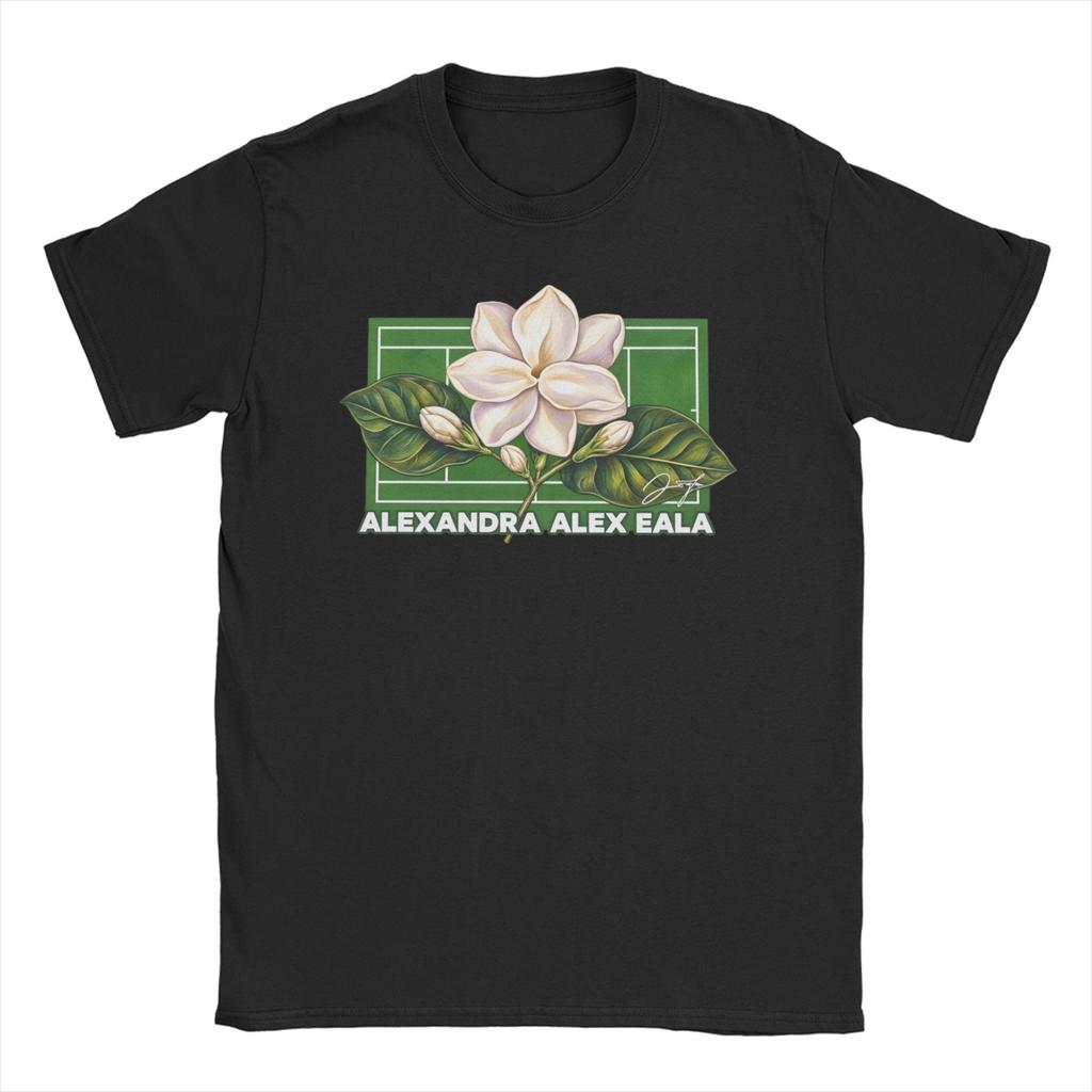 Vintage Alex Eala Tshirts Unisexs And Unisexs Round Neck Cotton T Shirt Sampaguita Short Sleeve Tees Graphic Printed Tops