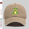 pc Cartoon Frog Print Pattern Baseball Cap Cartoon Patriotic Style Design Fashion Decor Hat Truck Driver Papa Hat Comfortabl