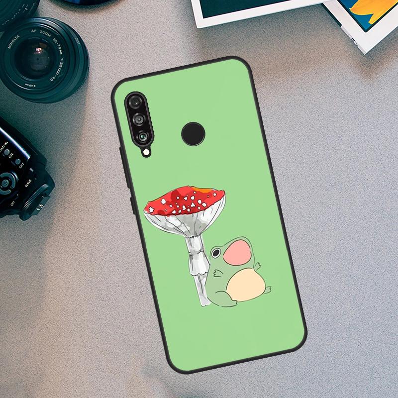 Мятно-зеленый Лягушка Гриб Для Huawei Nova 5T 9 10 SE 3i 7i 8i 11i 12i Y60 Y61 Y70 Y72 Y73 Y90 Y91 P30 P40 Lite Чехол