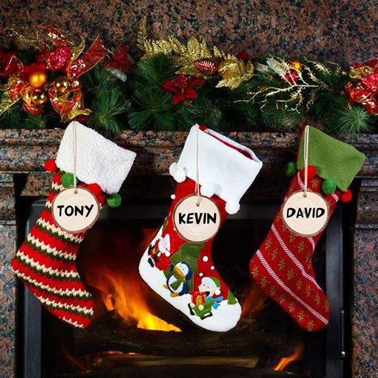 Natural Wood Tree Discs 9-10cm Pre-Drilled Wooden Discs 1cm Thick Smooth Wood Slices for DIY Crafts Wedding Wall Decorations