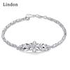 Линдон циркон браслет ювелирные изделия геометрические бусины браслеты-цепочки модный тонкий свадебный подарок для подруги женщин