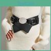 Cipri Cummerbundle Womens Waist Belt Oval Metal Buckle Clothing Accessories