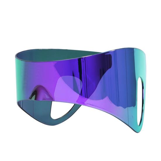 Панк Солнцезащитные очки Щиток Маска Прямоугольные Солнцезащитные очки Мужские Женские Стимпанк Большие Солнцезащитные очки для Повседневного Наряда Путешествий Спорт на Открытом Воздухе