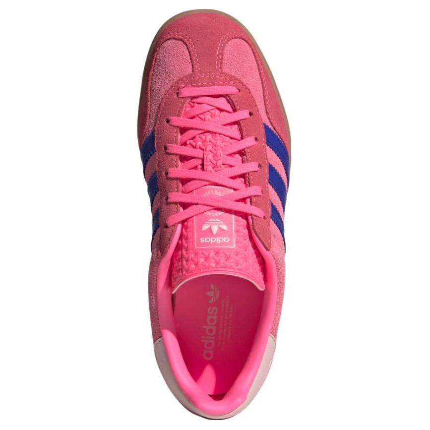 adidas Gazelle Indoor Ярко-розовые Синие Женские Кроссовки Прозрачно-розовые Резиновая подошва JQ0194