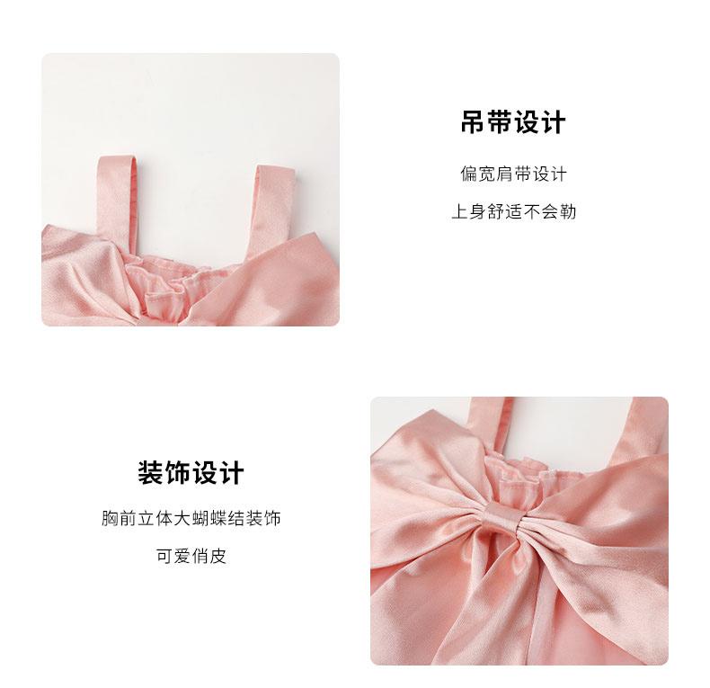 LUSON Children's Wear Girls' Summer Bow Strap Top