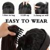 LISI HAIR Синтетический коготь клип в конский хвост наращивание короткие прямые волосы естественный вид для элегантных женщин повседневное использование косплея