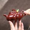 Исинский фиолетовый глиняный чайник Домашний креативный ручной работы Чайник Сырая руда Дахунпао Красивый чайник Китайская посуда из циши 140 мл
