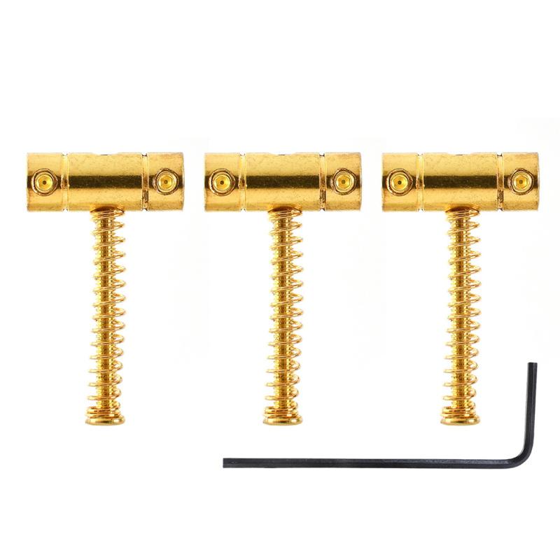 3 Pcs Retro TL Electric Guitar Bridge Saddle Set Telecaster String Saddle Music Instrument Parts