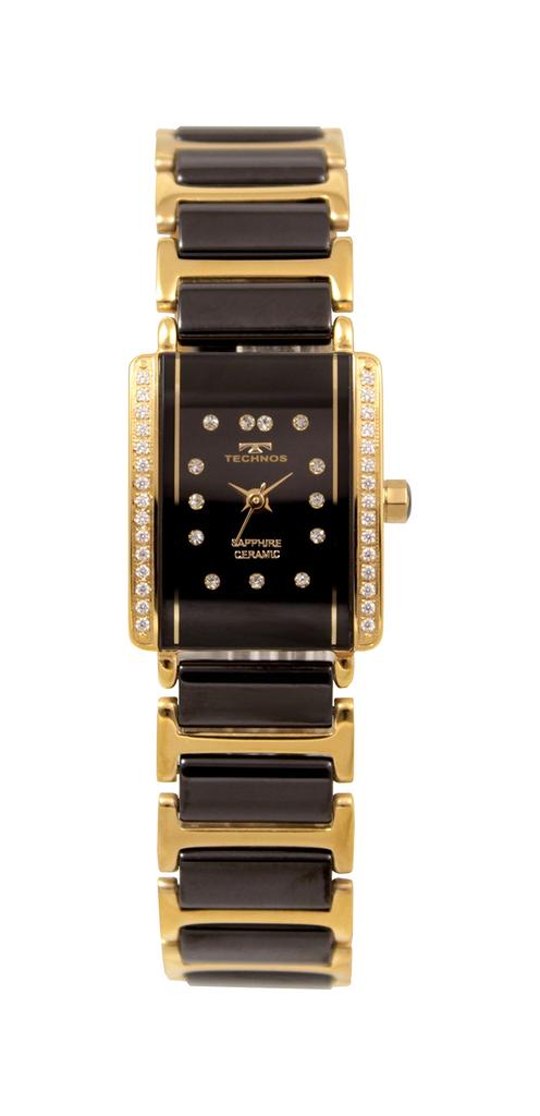 Technos T9932GB Ceramic Black Women's Watch,