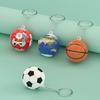 3D Puzzle Keychain Creative Ball-shaped Design Portable Decorative Puzzle Toy for Sports Lovers Students
