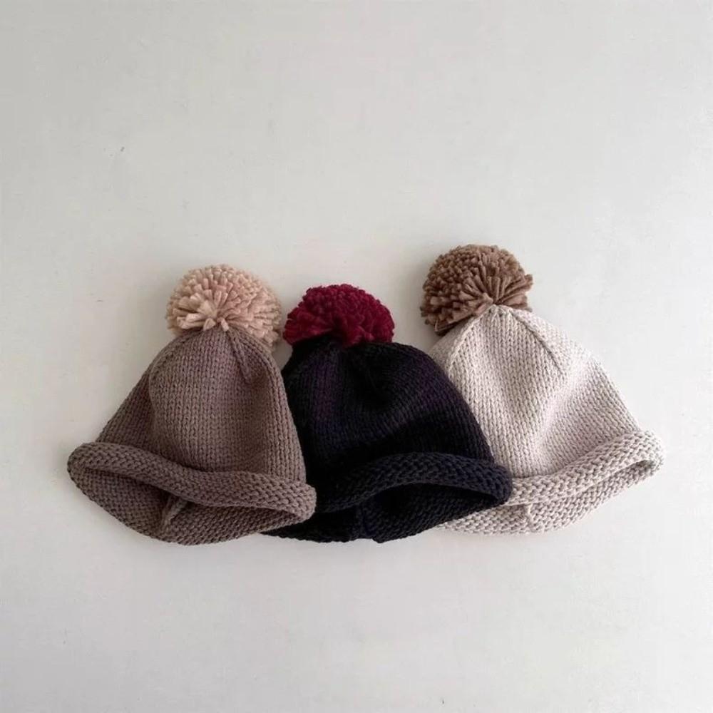 5 Colors Kids Knitted Hat Keep Warm Kids Winter Hat Comfortable Beanie Cap Winter