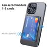 Transparent Magnetic Phone Card Case Back Cover For Iphone 12 For Magsafe For Samsung Xiaomi Huawei For Id Card Bank Card