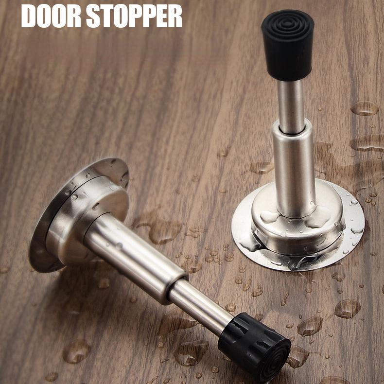Дверной стопор из нержавеющей стали Гидравлический буферный демпфер без удара Защитная стена Настенный резиновый дверной стопор Дверная фурнитура