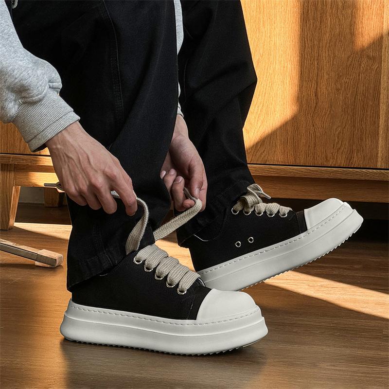 Bread shoes мужская обувь европейские и американские туфли-ракушки американский уличный трендовый бренд универсальная черная ниша толстая подошва 4845-J