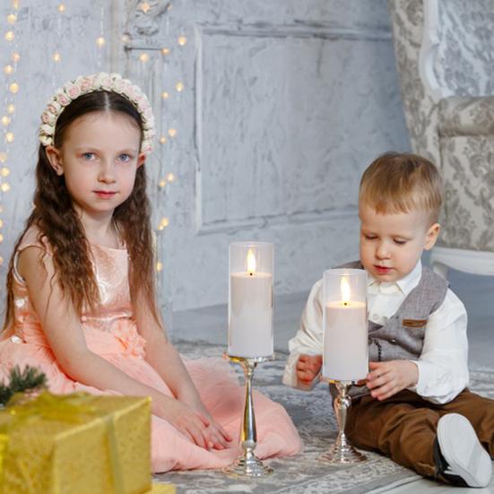 3 шт. беспламенных светодиодных свечей на батарейках мерцающие свечи светодиодные свечи для украшения дома кафе ресторана