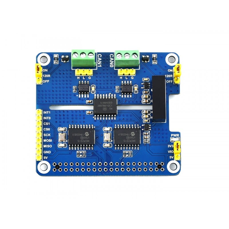 2-Channel Isolated CAN Bus Extension for Raspberry Pi