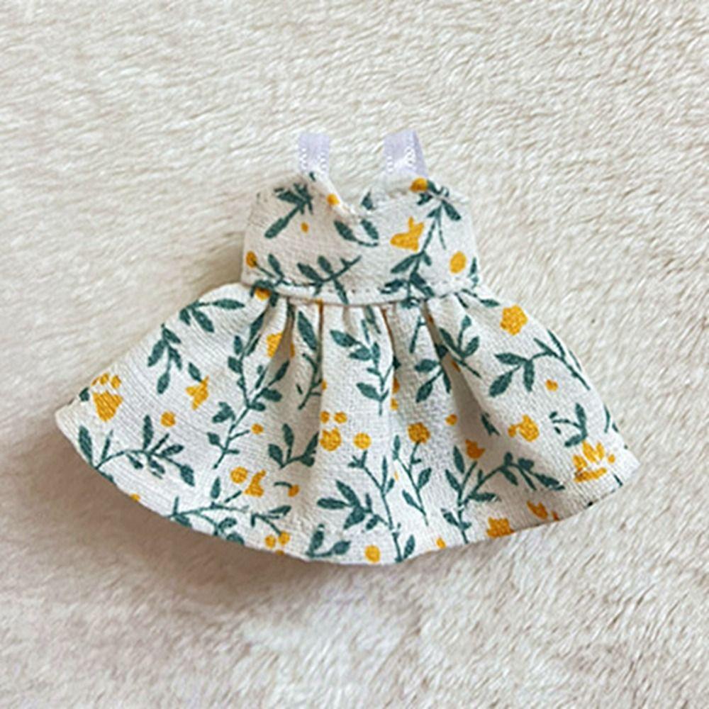 Lotus Leaf Sleeve Dolls Outfits Dresses Fashion Doll Clothes Skirt 1/11 OB11 Dolls/1/12 BJD