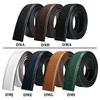 Top Quality Genuine Leather Belt No Buckle Replacement Straps Black/White/Brown/Blue/Green/White