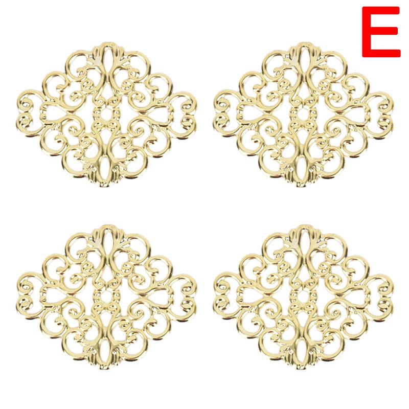 100шт цветок филигрань Diy аксессуары металлические изделия разъем для изготовления ювелирных изделий